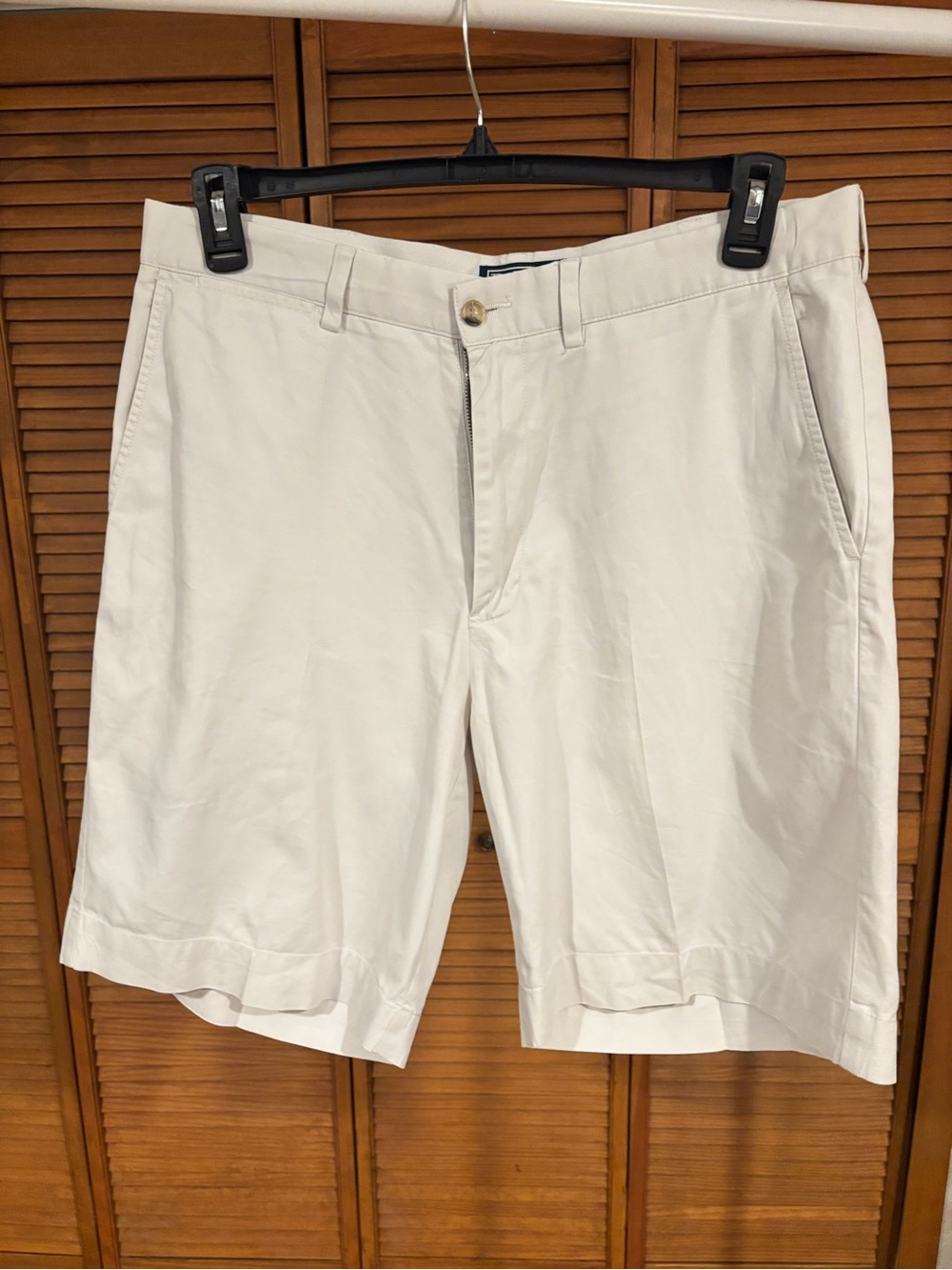 Vtg POLO Ralph Lauren Prospect Flat-Front Cotton Shorts breathable 90s mid-rise